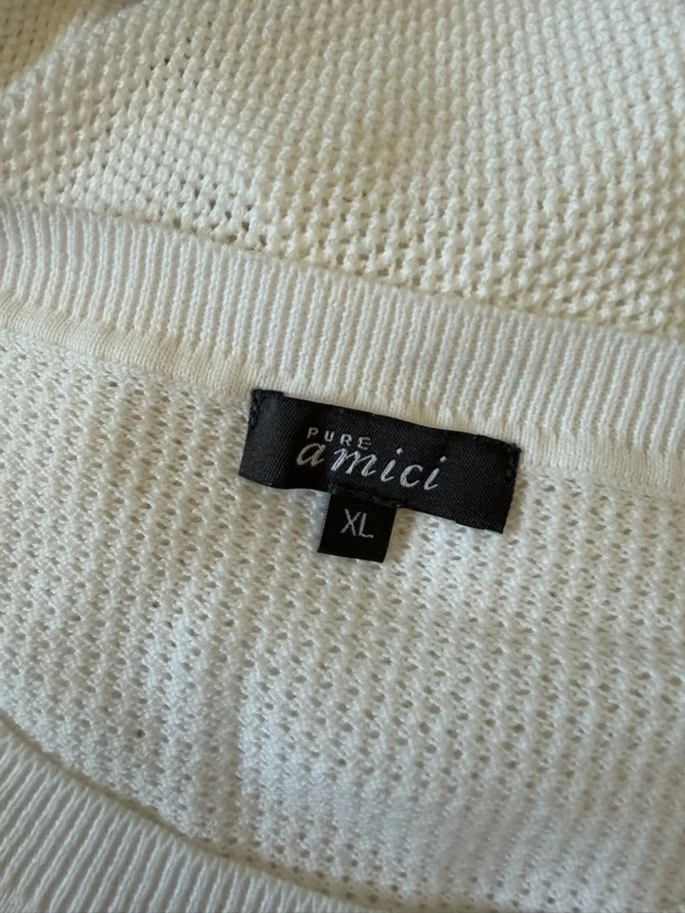 Pure Amici | 100% Cotton Knit Loose Crewneck Sweater